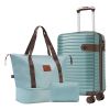 Luggage Sets 3 Piece Carry on Luggage 22x14x9 Airline Approved, Lightweight Hardshell ABS Suitcases with Wheels, 20 inch, Blue